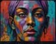 Mural colorido em rua urbana