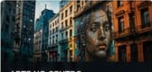Arte urbana no centro da cidade